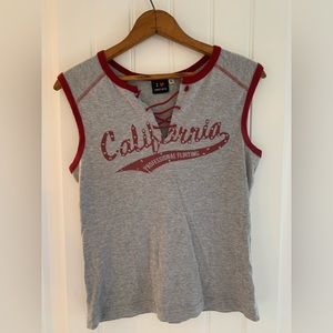 Vintage I ❤️ next era lace up tank size Large